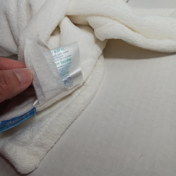 Honey Bunny Lovey Security Blanket Zebra  XOXOX  White Black Soft Clean - Picture 5 of 8